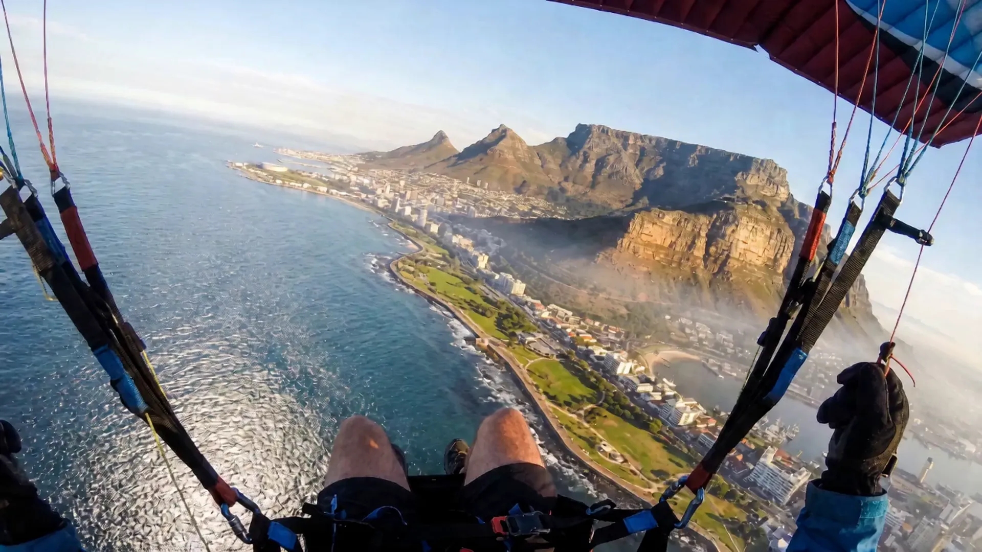 Approaching the Sea Point promenade for a gentle landing